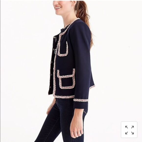 J. Crew wool Lady jacket Sz 0. - Picture 3 of 10